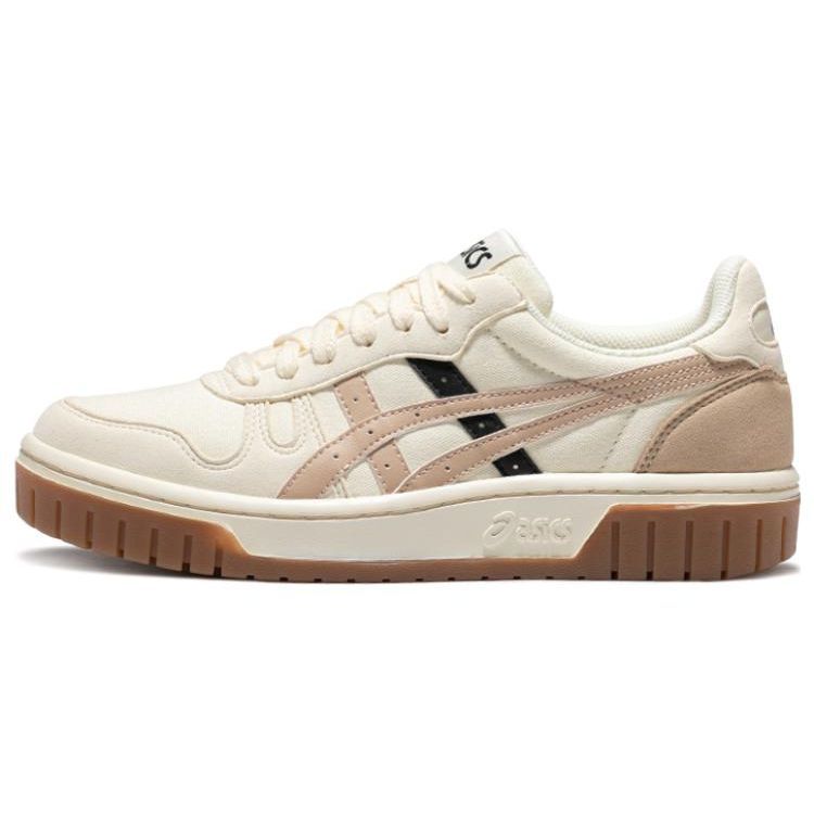 Asics Court Mz Synthetic Leather Low Top Sneakers Women Sneakers White Black Brown 1203A127-752