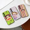 Cute Fun American Brand P-Paul Frank Phone Case For Samsung Galaxy A91,80,73,72 ,71,53,52,32 ,31,22,21s,20,Soft Black Case