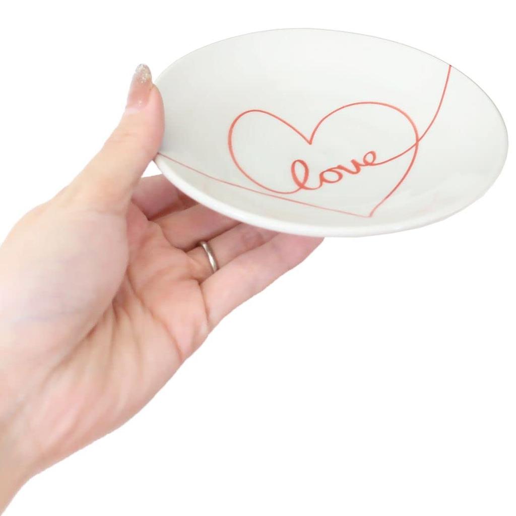 Sango Toki Disney Mickey Mouse Minnie Mouse Tableware Set Plate 4 Piece Set Love Is Made in Japan