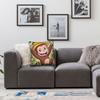 Federa Cuscino Cartone Animato Curious George Federa Cuscino Vintage Per Divano Decorazione Casa Federe Quadrate Regalo