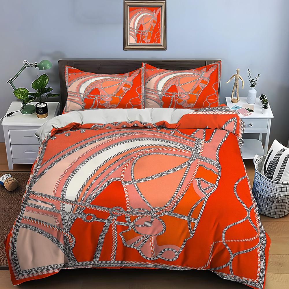

Retro Horse Harness Art Print Bedding Set Duvet Cover 1 Duvet Cover 2 Pillowcases Adult And Children Bedding Set Luxury Gifts EU single(135x200cm)