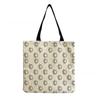 Women Vintage Linen Tote Bag - Large Capacity Cat Print Shoulder Handbag for Casual & Grocery Shopping KTB