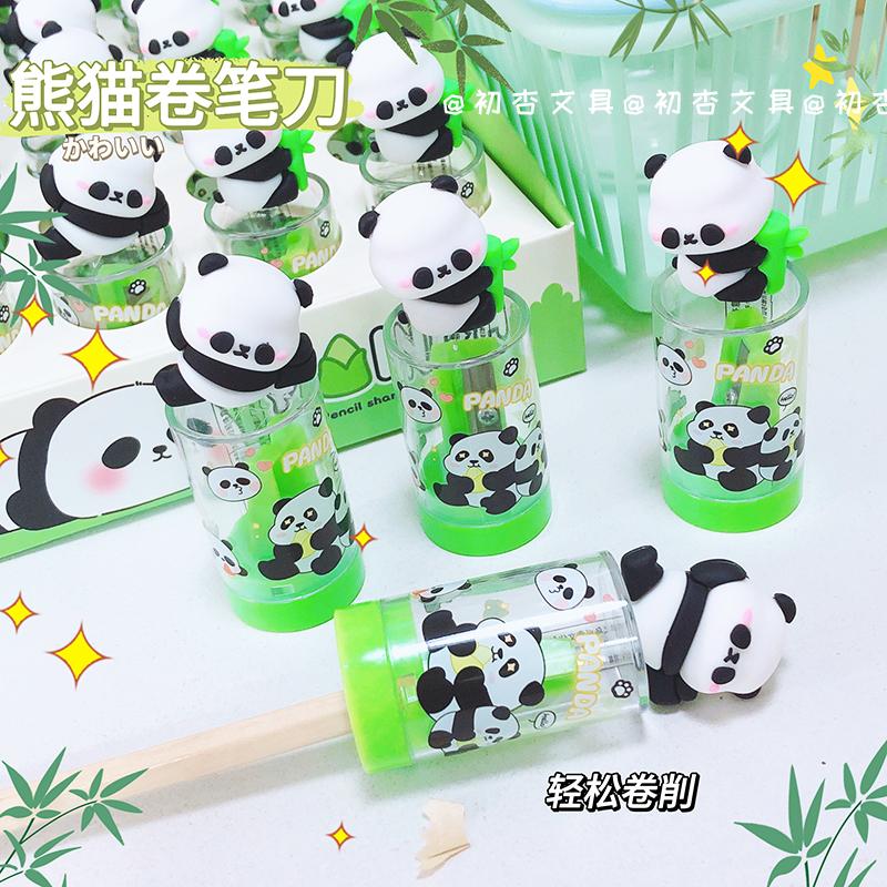 Niedlicher Panda-Anspitzer Für Bleistifte Kreativer Artikel Zurück zur Schule Kawaii Schreibwaren Schulbedarf Zubehör schreibwaren