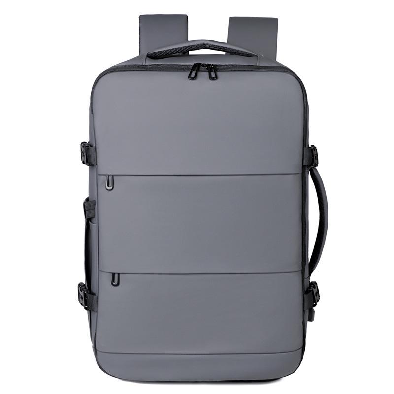 

Multifunctional Waterproof Laptop Backpack with USB - Large Capacity Travel and Commute Bag серый