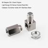 90° Spacer Sensor Engine Light Cel Check Bung Mini Catalytic Converter O2 For