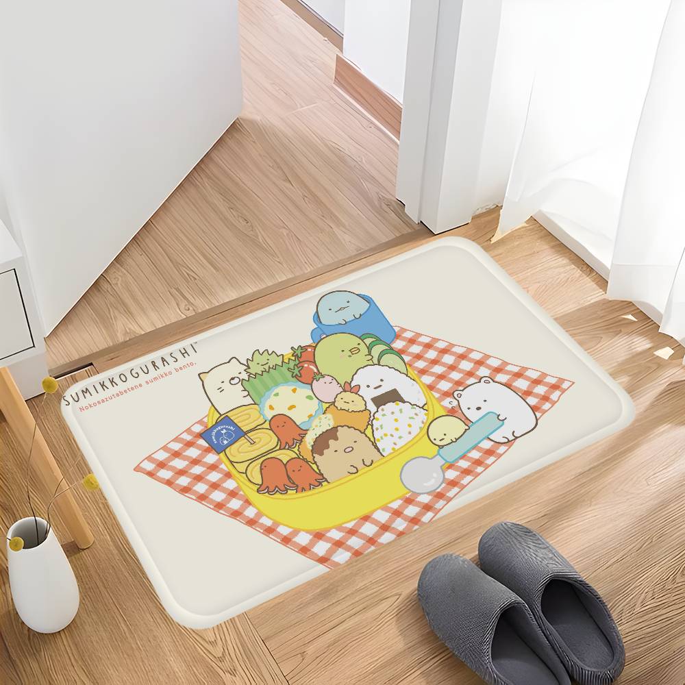 Cute Sumikko Gurashi Bathroom Mat Anti-slip Absorb Water Long Strip Cushion Bedroon Mat Welcome Doormat