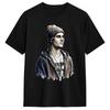 Vintage TShirt Watercolor JJustins BBiebers Fan Art Cotton TShirts Popular Tee Shirt for Unisexs Summer Short Sleeve Clothing