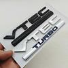 3D ABS Chrome Black Logo VTEC TURBO Badge Car Rear Trunk Sticker Emblem Decal Badge For Honda Civic Accord CRV Auto Accessories aky256
