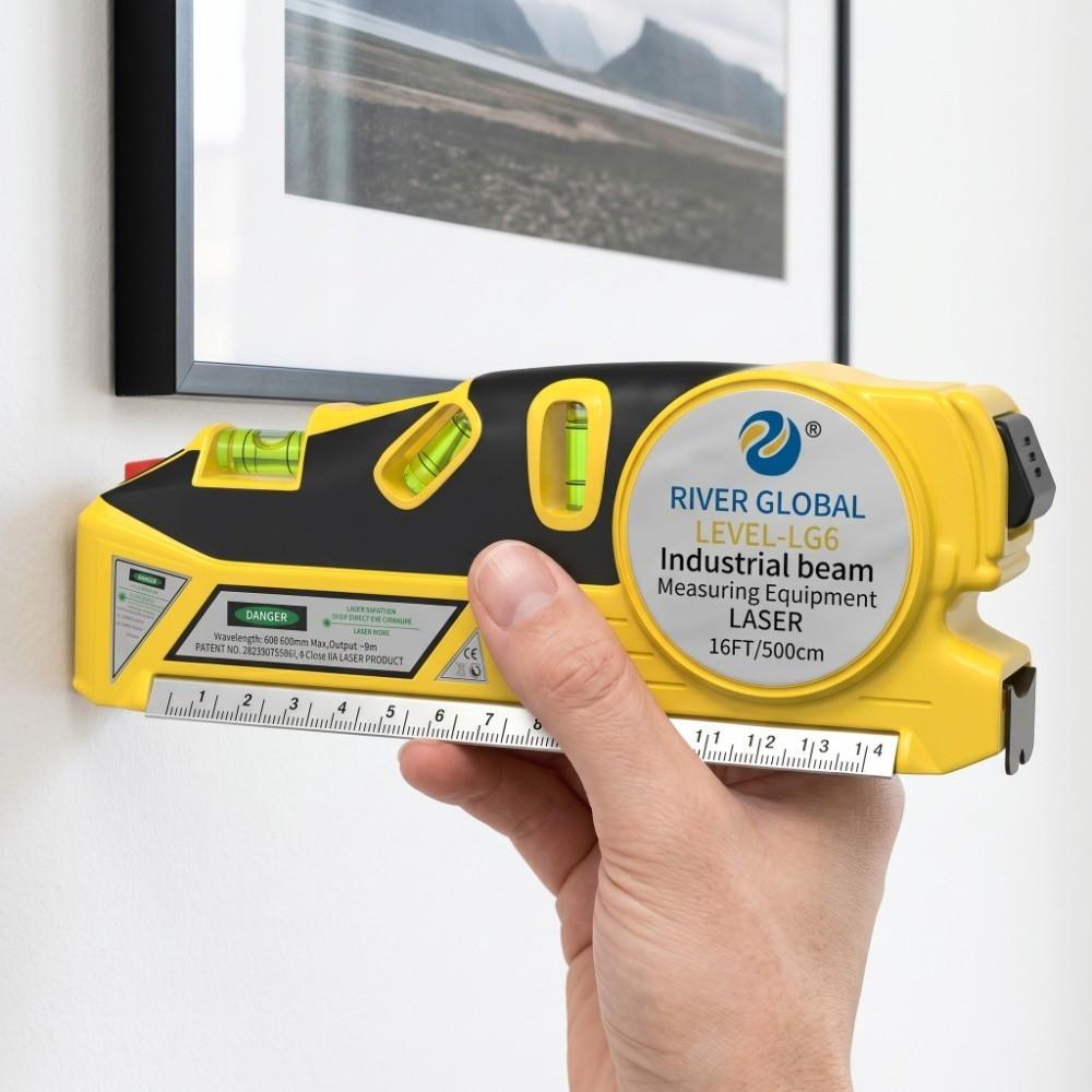 Cross Line Infrared tape measure 4IN1 Measuring Tape Laser Level with Metric Rulers Home Use