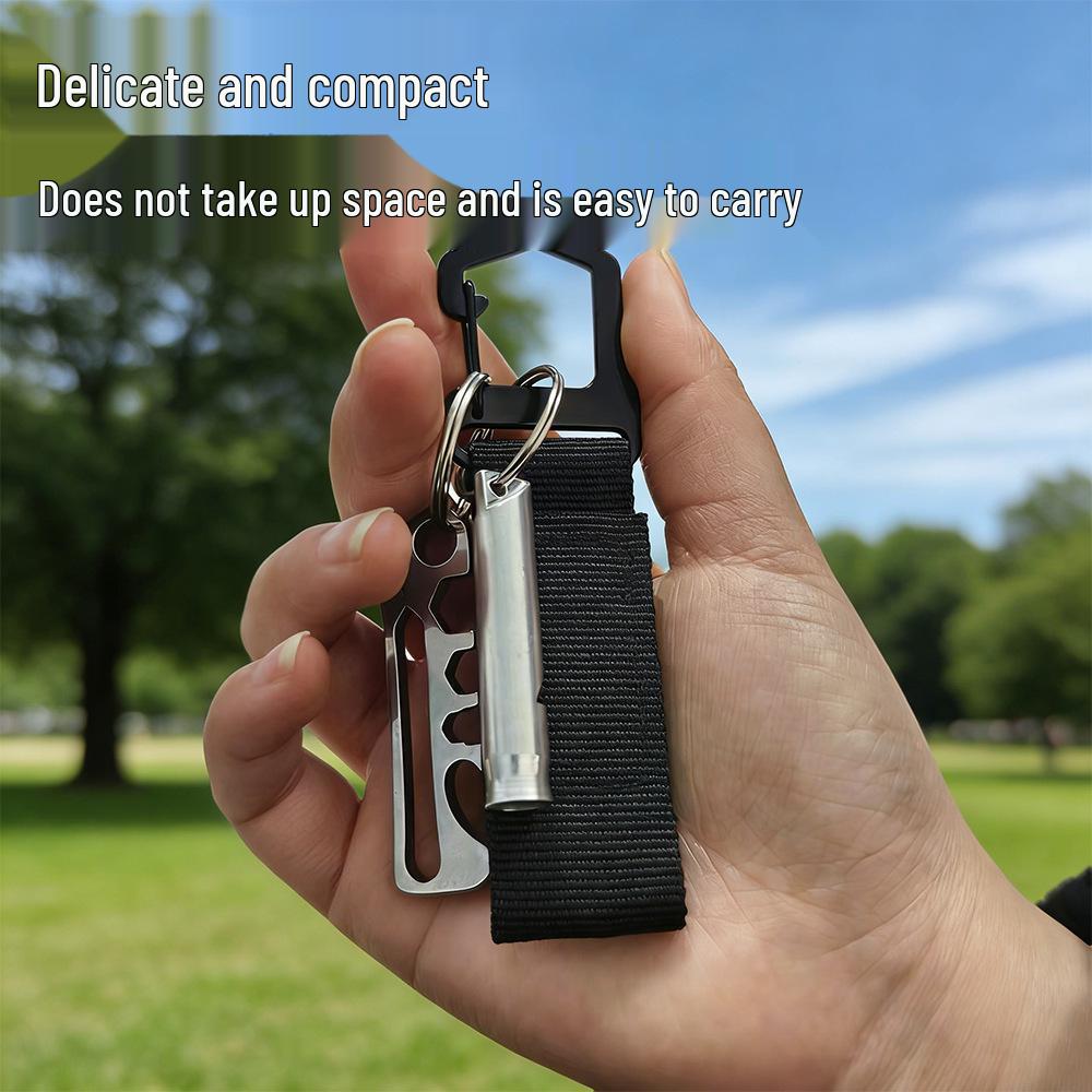 Outdoor Tactical Quick-Release Carabiner Keychain Belt Hook