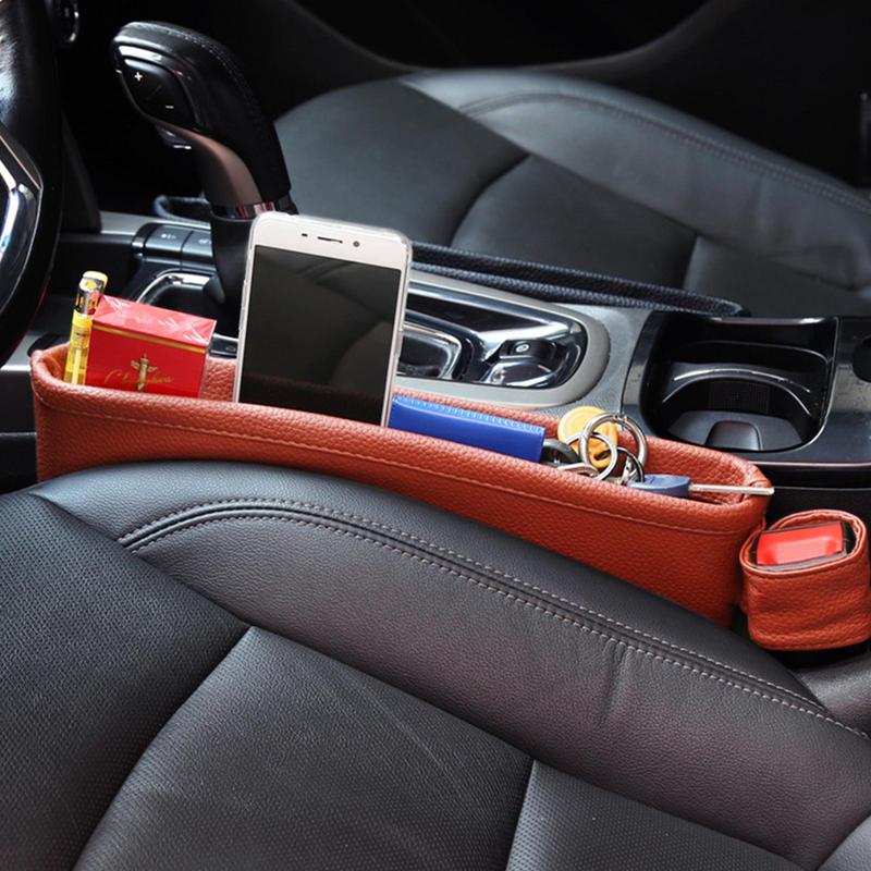 Car Front Seat Filler Fixed Car Storage Box For Smartphone Multifunctional Console Pocket Organizer Holds Keys Cards Lipsticks