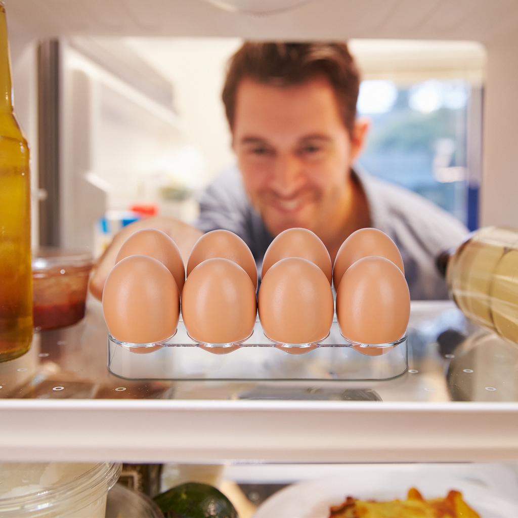Refrigerator Egg Tray Holder Egg Storage Box Practical Storage Container For Kitchen And Refrigerator Organizer Large Capacity