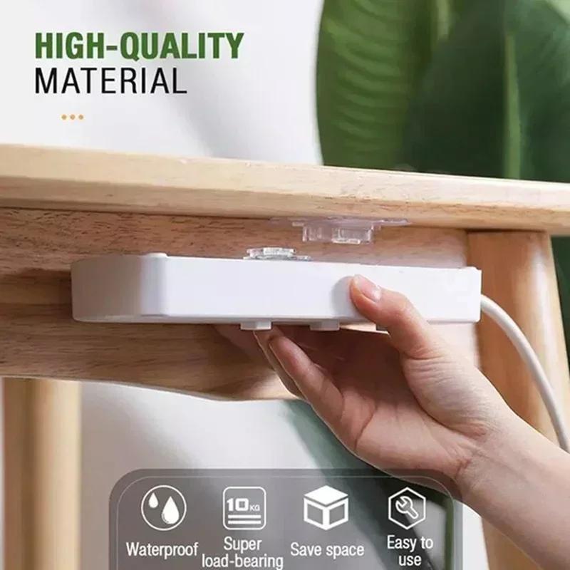 New Double Sided Adhesive Hook Strong and Transparent No Need for Punching Wall Storages Insertion Storage Household Organizer