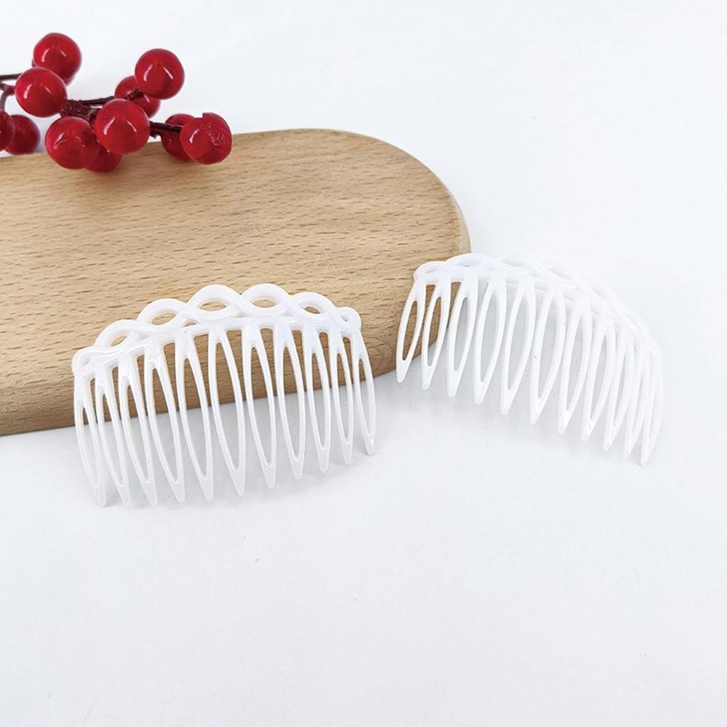 Elegant Hair Combs 6 Piece Plastic Resin Side Parting Hairpins Fashion Headdress For Daily or Formal Event