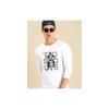 Bewakoof Men' Printed Regular Fit Full Sleeve Round Neck Cotton TShirt