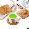 Cup Mat Wooden Tray Tea Coffee Cup Pad Heat Resistant Tableware Mug Mat Drinks Holder Placemat Decoration