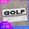 BALW9 New 2025 3D ABS Chrome Black Logo GOLF Emblem Letters Sticker Car Rear Trunk Badge For Volkswagen VW Golf 4 5 6 7 MK3 MK4 MK5 M
