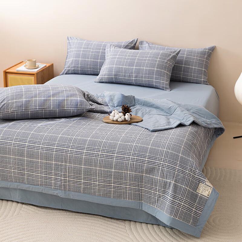 Manyaju Yarn-Dyed Washed Cotton Summer Quilt