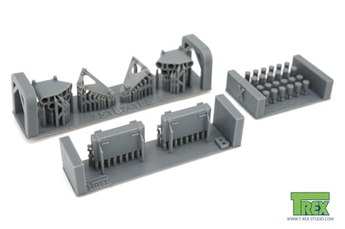 T-Rex Studio 1/35 Scale Modern American M250 Smoke Discharger for the U.S. Army M1 Abrams Main Battle Tank Family, Plastic Model Kit Parts TR35188 (Ta