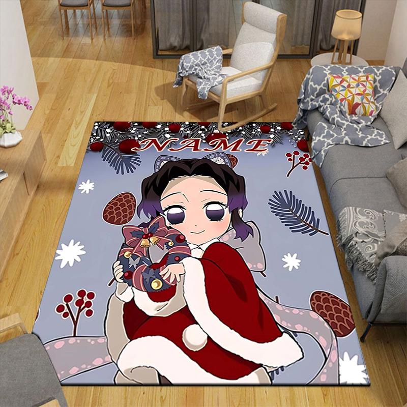 Custom 1Pc Christmas Spirit Art Rug Office Carpet Indoor Outdoor Entrance Doormat Nonslip Soft And Comfortable Living Room D291524