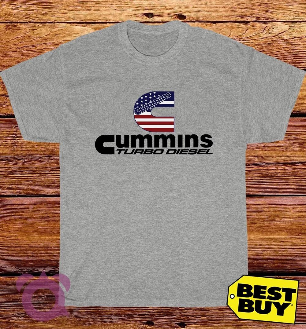 New Cummins Turbo Diesel Logo American Funny T-Shirt Size S to 5XL XL