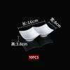 10PCS White Melamine Sauce Dish Multi-grid Seasoning Plate BBQ Hot Pot Dipping Bowl Restaurant Condiment Small Serving Platter