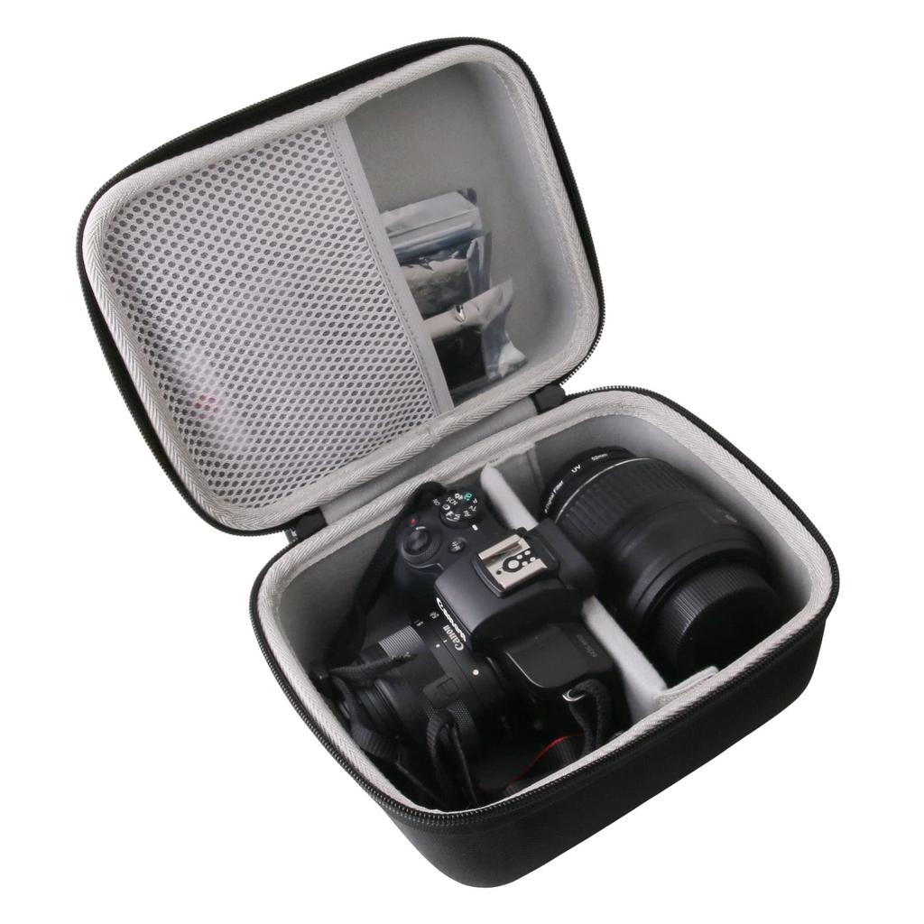 WAIYUJP Aufbewahrungstasche kompatibel mit spiegellosen Canon EOS LUMIX Kameras, Schutz-Aufbewahrungstasche R100/EOS R50/Panasonic FZ80/FZ85/FZ70 Einzelobjektiv