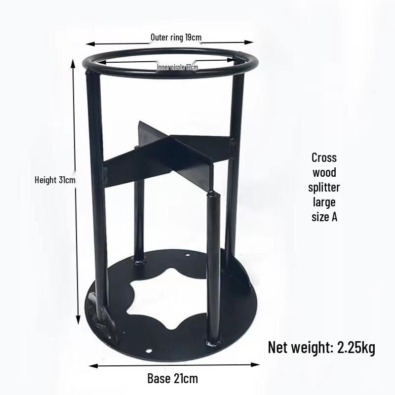 Wandmontierter manueller Holzspalter: Outdoor Camping Brennholz Spaltwerkzeug