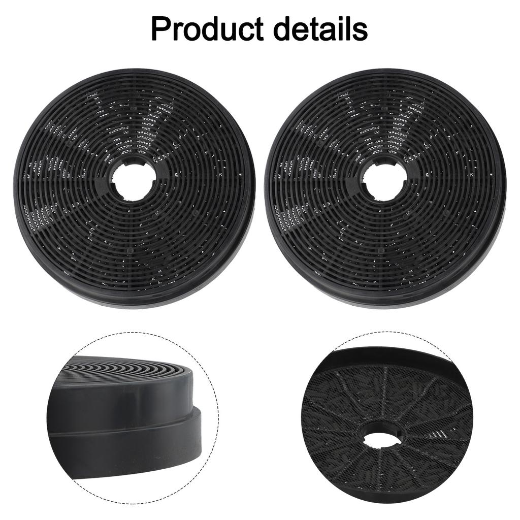 2PCS Kitchen Household Range Hood Activated Carbon Filters 175mm*175mm*35mm Range Hood Activated Carbon Filter