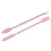 Telescopic Silicone Spatula Pink Reusable Jar Scraper Retractable Mini Makeup Spatula Spoon Set for Cosmetics