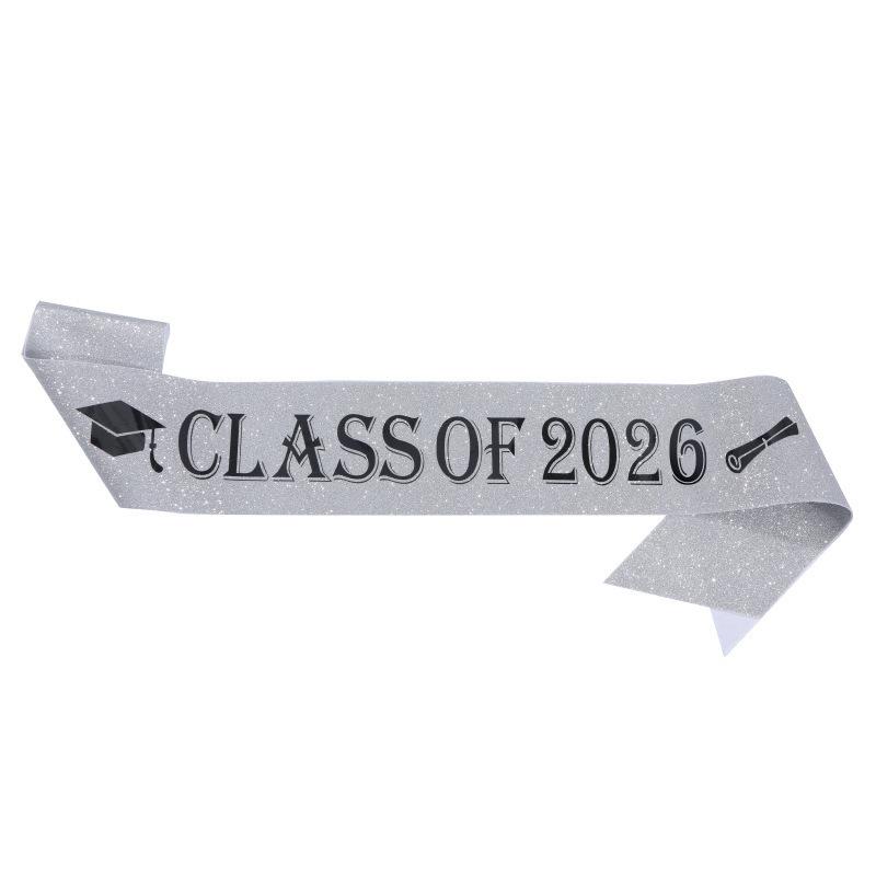 European Class of 2026 Glitter Graduation Ceremony Sash
