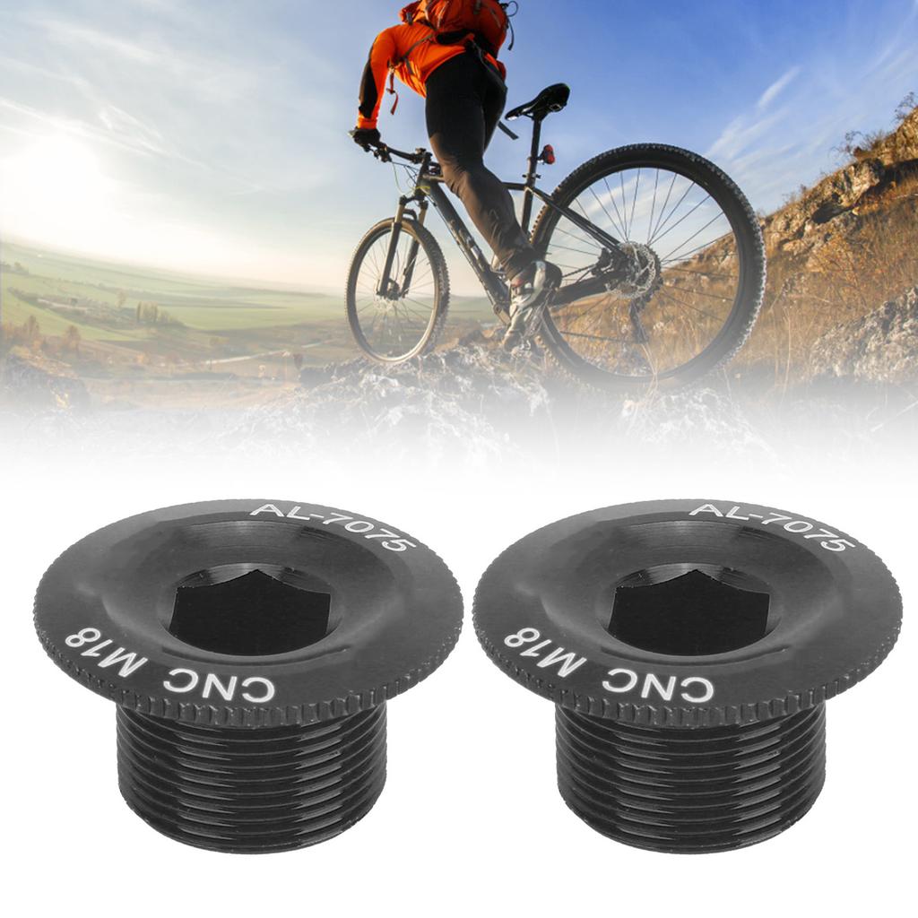 2Pcs Mountain Bike Crank Arm Fixing     Aluminum Alloy Crank Cover Screw  