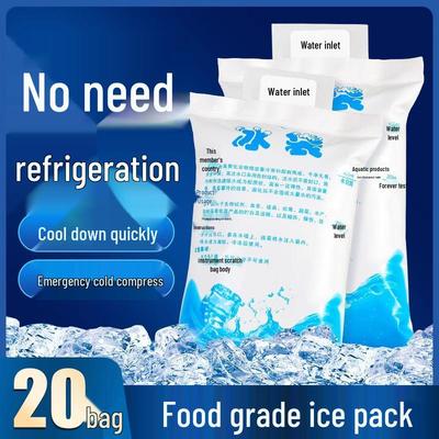 Reusable Water Injection Ice Pack for Fast Frozen Delivery and Food Preservation