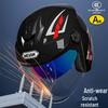 Lishi Dual-Visor Warm Electric Motorcycle Helmet