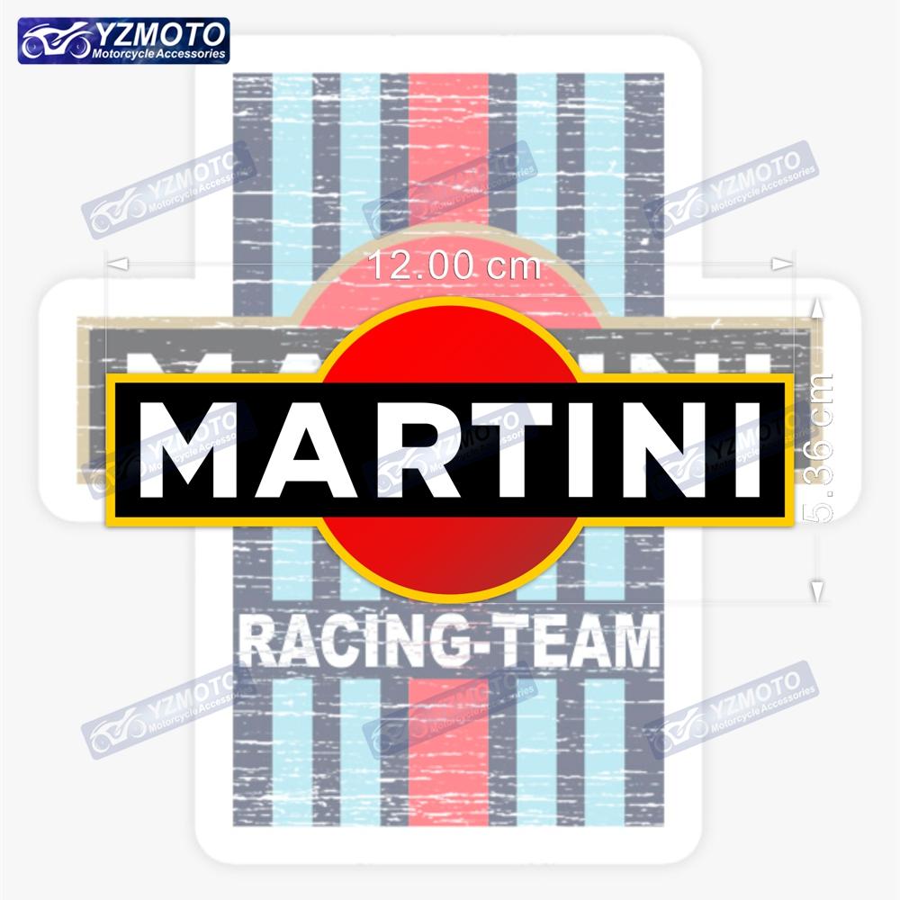 Motorcycle Stickers Martini Cocktail Martini Le Mans Racing Retro Shell Tank Fender Helmet Reflective Waterproof Stickers Decal
