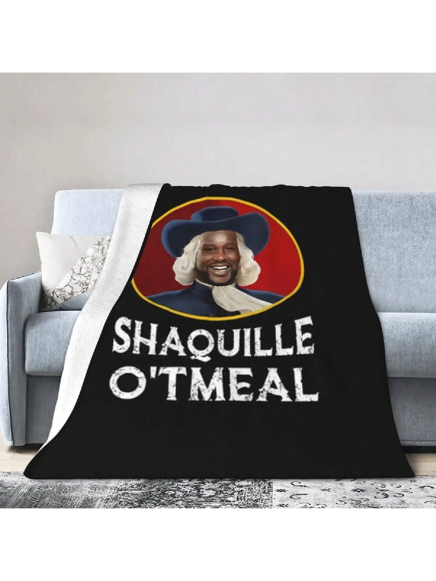 Shaquille Oatmeal T-Shirt Shaquille Oatmeal Blanket, Ultra Soft Super Fine Flannel S разноцветный