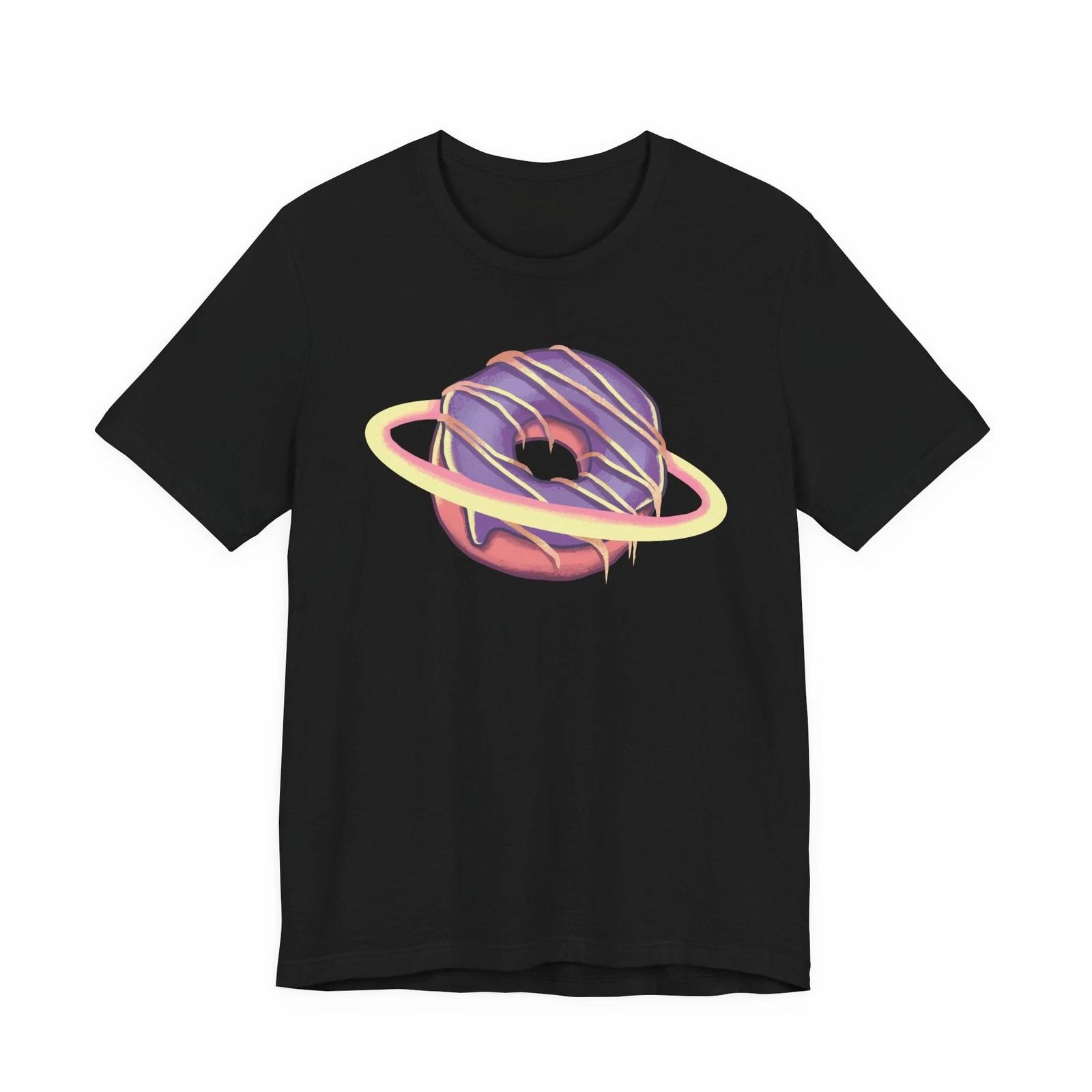 Saturn Dripping Glazed Donut Shirt - Saturn Shirt - Planet Shirt 2XL