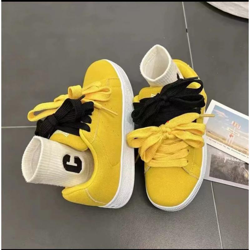2 New Student Sports Casual Shoes Thick Sole Heightening Couple Bread Shoes Casual Skateboard Shoes