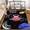 Astronaut Cartoon Space-Themed Carpet with Stars and Planets Design Suitable for Use As an Anti-slip for Living Room Bedroom Sofas