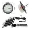 Solar-Powered LED Pendant Light for Indoor/Outdoor Use in Gazebos and Gardens