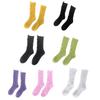 Womens Ripped Destroyed Crew Socks Harajuku Gothic Punk Hollow Out Personality Street Colorful Cotton Calf High Hosiery