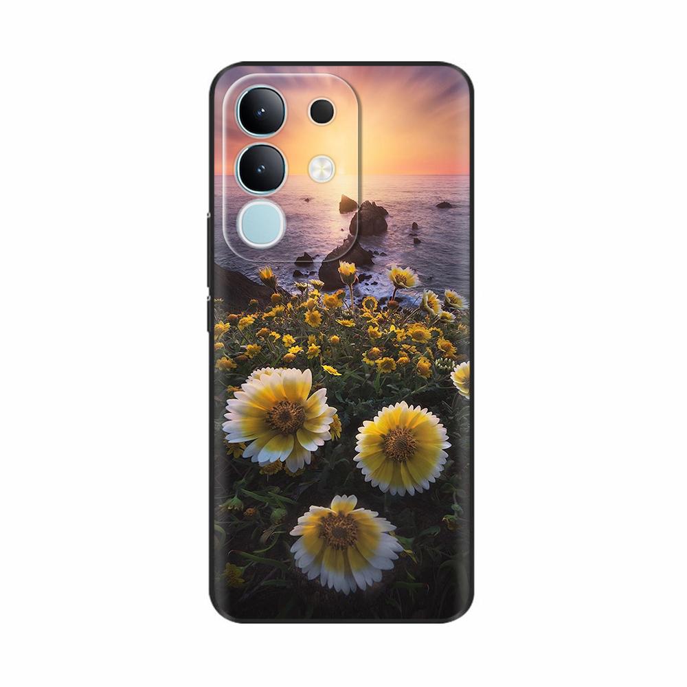 Pour Vivo Y29 4G Coque Mignon Panda Silicone Liquide Doux Étuis de Téléphone Pour Vivo Y29 4G Coques Y 29 Fundas Protection Dessin Animé Couverture Arrière
