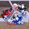 2025 Korean Style Cartoon Toddler Sports Shoes - Leather Surface Running and Casual Shoes for Boys