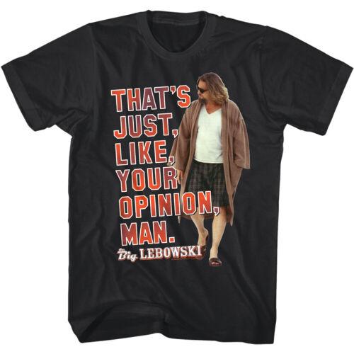 Big Lebowski Your Opinion Man Men s T-Shirt Dudeism Movie Quote Dude - Men s Summer Cotton Graphic Tee S разноцветный