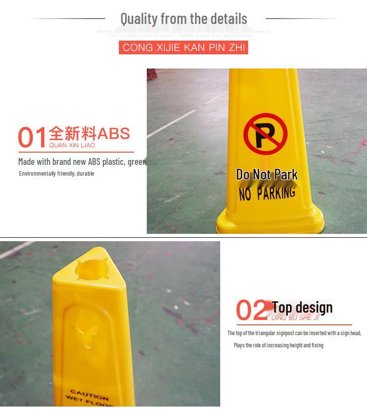 Herringbone A-frame Traffic Cone: Triangle Notice Board & Road Sign