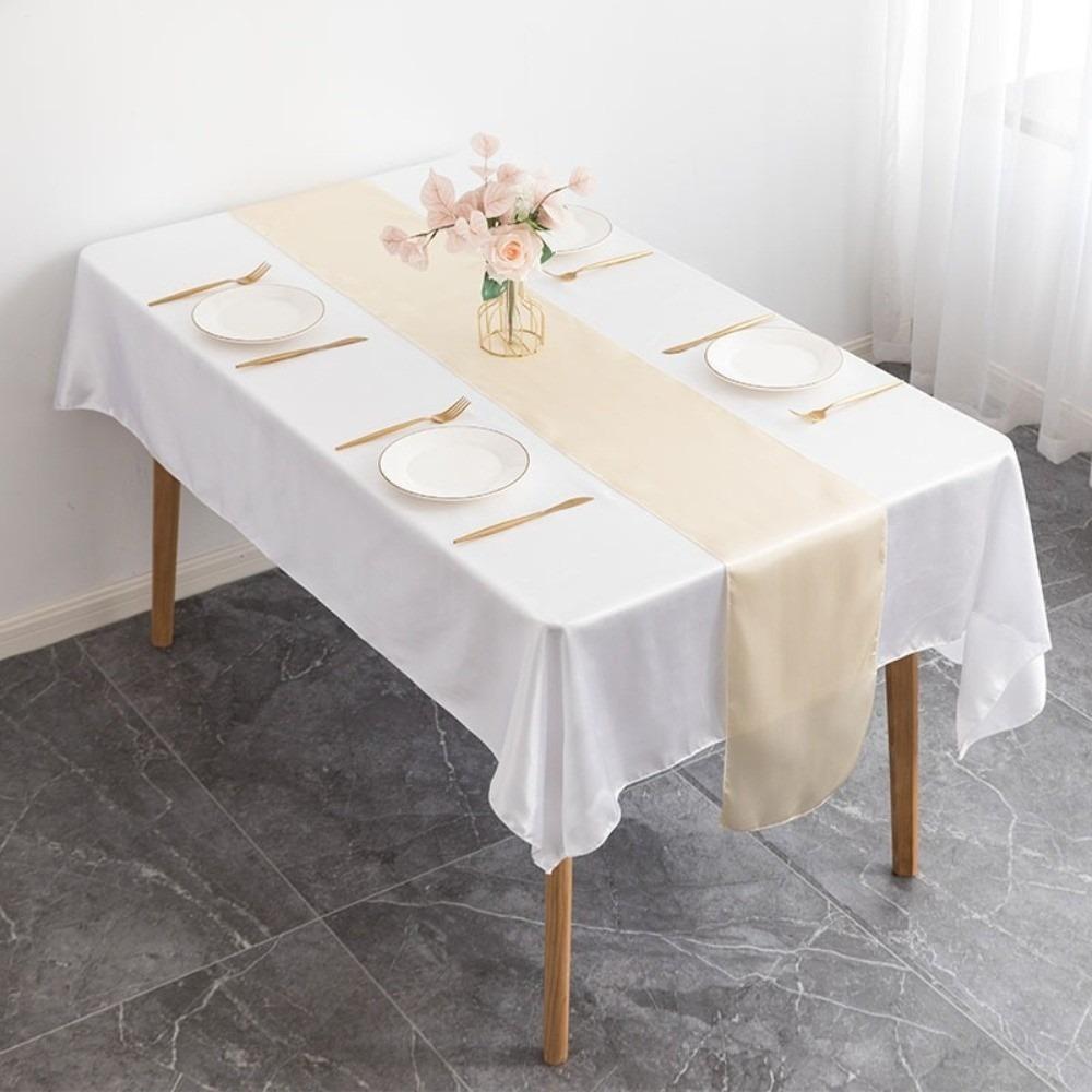 12x108 Inch Table Runner Solid Color Tablecloth Luxury Dining Table Decoration Wedding Decoration