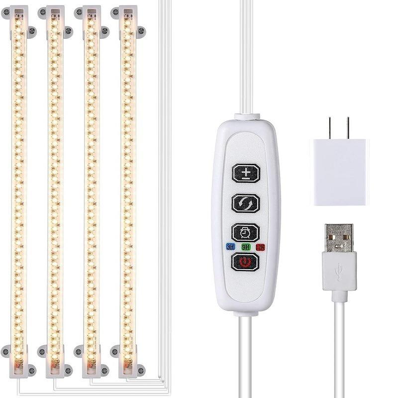 1PC LED Plant Growth Light Filling Light USB Timing Intelligent Dimming Sunlight Full Spectrum Flower Stand Plant Light Strip