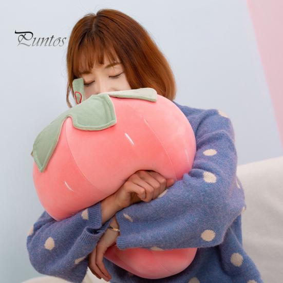 Pernă de pluș cu căpșuni pentru copii Jucărie super moale umplută cu fructe Pernă drăguță scaun lavabilă Cadou de Crăciun pentru copii Profesori Prieteni