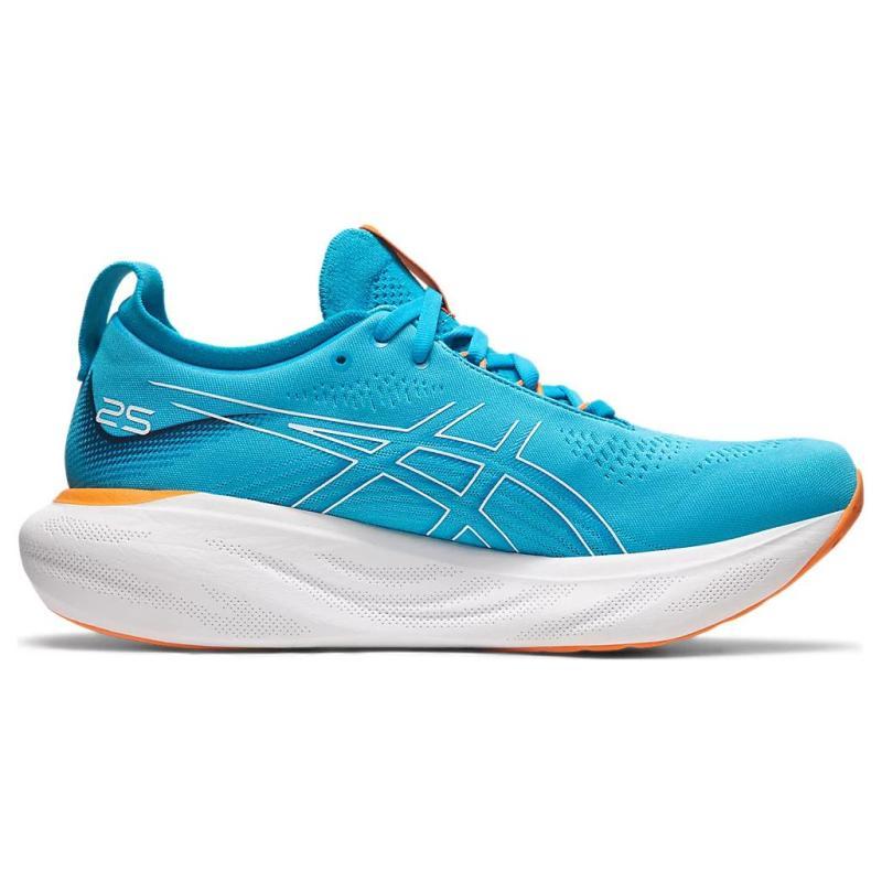 Asics Gel Nimbus 25 Island Blue Sun Peach Sneaker 1011B547-400