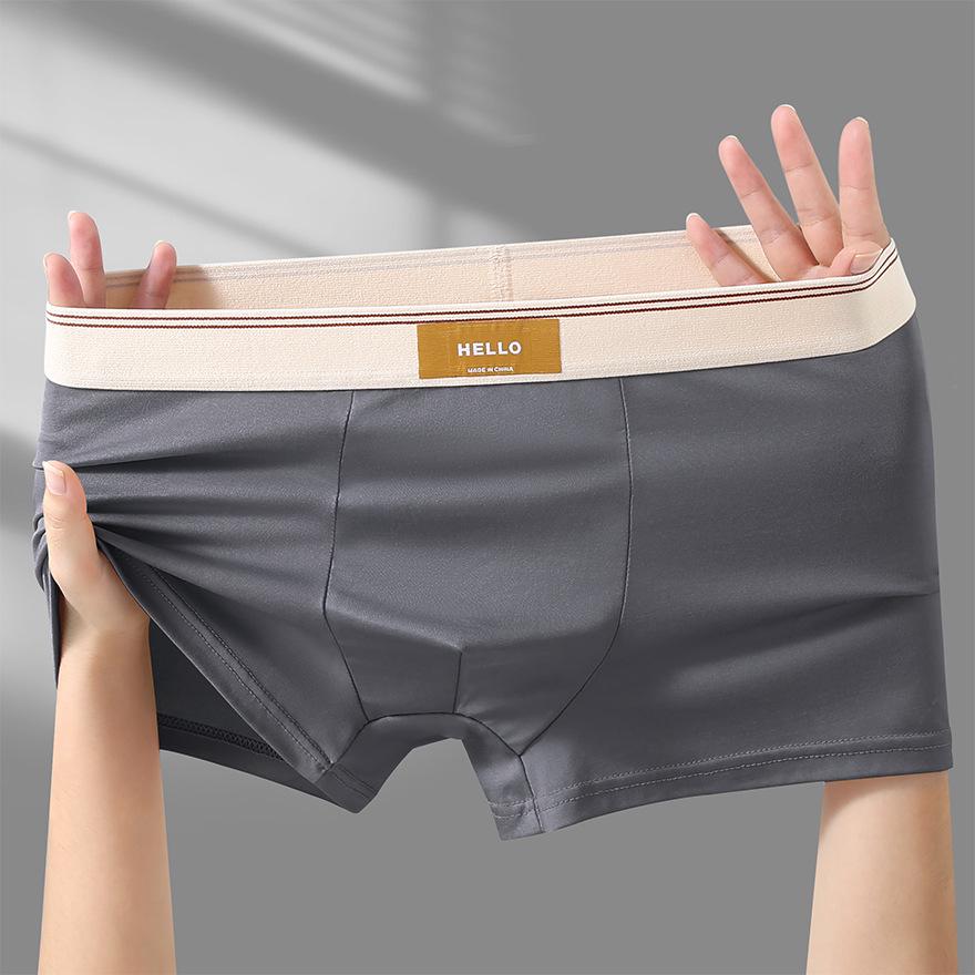 [New Arrival] Men's Youth Mid-Waist Boxer Briefs - Large Size Shorts